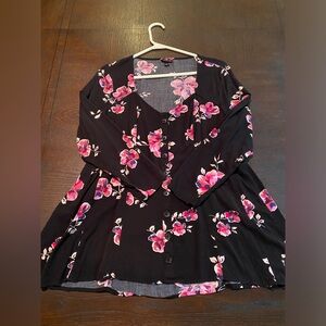 Torrid 00. Long sleeve shirt dress.